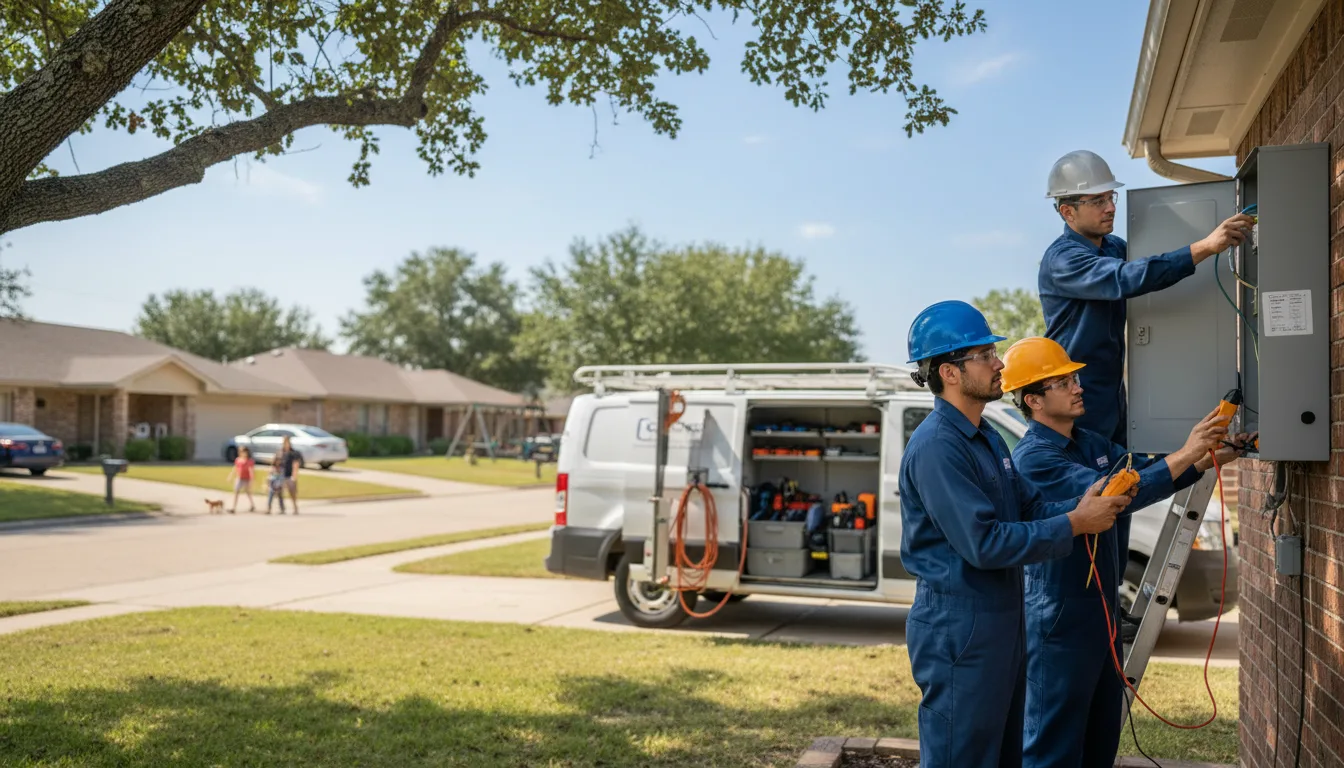 Certified electrician providing emergency electrical services in Geneva, MN